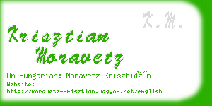 krisztian moravetz business card